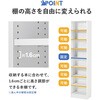 VKB-7281-DGY 【 コミック最大384冊収納 】 本棚 幅44.5 大容量 コミック 本 収納 薄型 ブックラック推し活 可動棚 高さ調節 萩原 73633738