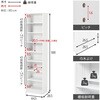 VKB-7281-DGY 【 コミック最大384冊収納 】 本棚 幅44.5 大容量 コミック 本 収納 薄型 ブックラック推し活 可動棚 高さ調節 萩原 73633738