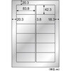 KLPS861S 屋外用ラベル シルバーフィルム備品用 ヒサゴ 73642345
