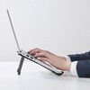 SX-B3A-B PCスタンド 超軽量 折りたたみ式 収納袋付き アイリスオーヤマ 73648621