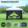 FRT-300B(WH)+メッシュガード+TPW-9(2P)×2 ワンタッチタープテント 3m×3m 専用バグガードセット YAMAZEN(山善) 73648709