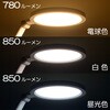 DS-LD98AG-W LEDデスクライト 850lm 7段階調光 3段階調色 JIS AA形 ホワイト オーム電機 73662675