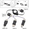 PC-NUST-K2 USB変換アダプターセット 4個 USB2.0 Type-A miniB オーム電機 73665159