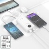 PF20 全固体 モバイルバッテリー PD20W 機内持ち込み可能 4台同時充電 急速充電 電池残量ディスプレイ搭載 USB-C内蔵ケーブル2本 Bigblue Tech(ビッグブルーテック) 73666078