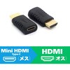 LAD-HMFMINI MiniHDMI(メス) to HDMI(オス)  変換アダプタ ルーメン 73677549