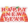 NEWスチレンボードポップ HAPPY NEW YEAR 文字 グリーンクロス