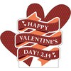 NEWスチレンボードポップ HAPPY VALENTINE グリーンクロス