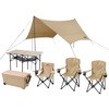 キャンプ用品6点セット 3人用 ハイタイプ アイリスオーヤマ