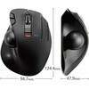 M-XT3DRBK トラックボールマウス ワイヤレス 無線 USB 6ボタン 親指 握りやすい 手になじむ 高性能 エレコム 73824923
