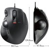 M-XT3URBK トラックボールマウス 有線 6ボタン 親指 握りやすい 手になじむ 高性能 エレコム 73824932