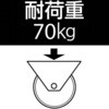 EA986GA-2 160mm キャスター(固定金具/ソフトラバー) エスコ 73881256