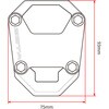 ZE56-6090 サイドスタンドエクステンダー ZETA RACING(ジータレーシング) 73986737