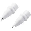 交換用ペン先 Apple Pencil 極細 1mm 金属製 2個セット ホワイト エレコム