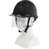 ヘルメットツヤケシ黒(クリアシールド付き) トーヨーセフティー