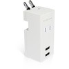 USB付 電源タップ USBポート 合計2.1A AC×1個口 縦向き 折りたたみプラグ 急速充電 エレコム