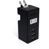 USB付 電源タップ USBポート 合計2.1A AC×1個口 縦向き 折りたたみプラグ 急速充電 エレコム