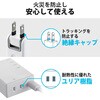 MOT-U06-2144WH 電源タップ 延長コード 1個口 2P USB付 (コンセント×1 USB A×4) 60cm USBタップ エレコム 74215986
