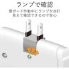 T-KTR04WH 電源タップ コンセント 3個口 2P 薄型 雷ガード スイングプラグ トリプルタップ 分配タップ エレコム 74216293