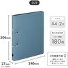 F2005-11 Mutual リングファイル<ツイストリングスマートスリム> A4  コピー用紙180枚 リヒトラブ 74742730