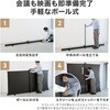 100-PRS028 プロジェクタースクリーン 床置き式 ポール式 サンワダイレクト 74744525