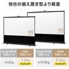 100-PRS027 プロジェクタースクリーン 床置き式 ポール式 サンワダイレクト 74744541
