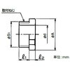 HBIOG54 絶縁ブッシングめねじ用 三桂製作所 58030413