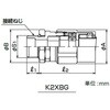 K2XBG 3620 耐圧防爆パッキン式コネクタ 三桂製作所 74747045