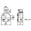 LE22BR20 ねじ無露出丸BOX直角2方出 三桂製作所 74752706