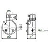 LE22BR20 ねじ無露出丸BOX直角2方出 三桂製作所 74752706