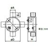 LT4BR20 露出丸ボックス 4方出 三桂製作所 74754630