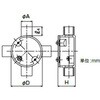 LT4BR20 露出丸ボックス 4方出 三桂製作所 74754630