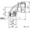 W90BC12 防水プリカ用90゜コネクタ 三桂製作所 74760449