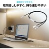 500-LAN6KCPD02 LAN変換ケーブル CAT6 RJ-45/USB TypeC サンワダイレクト 74825278