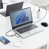 400-HUBC52BK USBハブ USB 5Gbps ケーブル一体型 サンワダイレクト 74825348