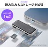 400-ADR440 カードリーダー USB 10Gbps 多機能ハブ付き サンワダイレクト 74825366