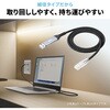 500-LAN6KASL05 LAN変換ケーブル CAT6 RJ-45/USB A サンワダイレクト 74825436