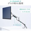 100-LAC011BK 液晶モニタアーム メカニカルスプリング式 薄型クランプ サンワダイレクト 74825445