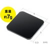 200-QL028BK 耐震接着ゴム 四角4枚入り サンワダイレクト 74825506