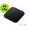 200-QL029BK 耐震接着ゴム 四角4枚入り サンワダイレクト 74825515