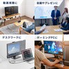 500-KC051-10 USB TypeC変換ケーブル USB TypeC-HDMI 4K60Hz対応 サンワダイレクト 74825549