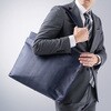200-BAG187NV キャリングバッグ 本革 トート サンワダイレクト 74825567