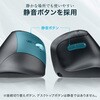 400-MAWBS228BK ブルーLEDマウス Bluetooth/ワイヤレス 静音エルゴノミクス サンワダイレクト 74825619