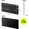 200-INPK1GY 小物ポケット ノート画面裏用 サンワダイレクト 74825716