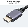 500-HD036-30M HDMIケーブル  8K60Hz対応 マグネット脱着 サンワダイレクト 74825759