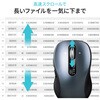400-MAWBT203BG ブルーLEDマウス Bluetooth/ワイヤレス チルトホイール サンワダイレクト 74825786