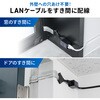 500-LAN6A-FLFF LAN延長ケーブル CAT6A すきま用 サンワダイレクト 74825838