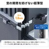 500-LAN6A-FLFF LAN延長ケーブル CAT6A すきま用 サンワダイレクト 74825838