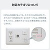 500-LAN6A-FLFF LAN延長ケーブル CAT6A すきま用 サンワダイレクト 74825838
