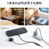 500-USB098BK USB TypeCケーブル 充電専用 PD100W対応 サンワダイレクト 74826005