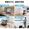 500-LAN6KASL03 LAN変換ケーブル CAT6 RJ-45/USB A サンワダイレクト 74826145